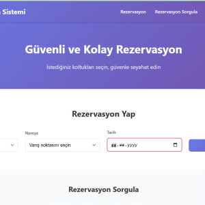 Otobüs Rezervasyon Scripti